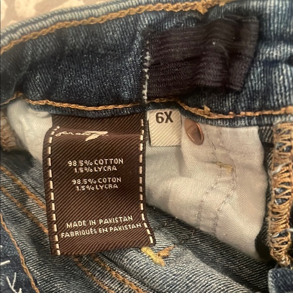 7 for all mankind Gray Patterned Sweater and Distressed adjustable waist Jeans - Picture 3 of 6